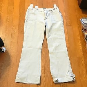 Baileys Point linen cargo type pants with slit at ankles. 4 pockets. Lig…